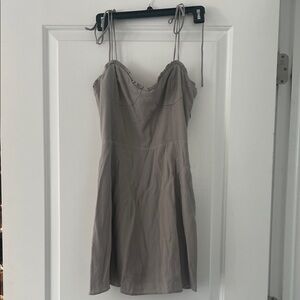 Aritzia Wilfred Grey Mini Dress